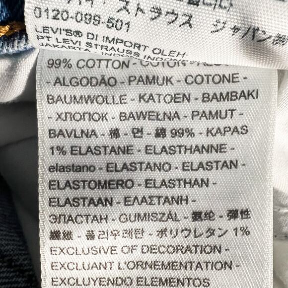 Levi's Wedgie Straight Jeans Womens 29 Button Fly Short Stretch Ankle Premium - Picture 7 of 10